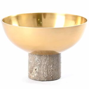 Brass Bowl on Marble Base
