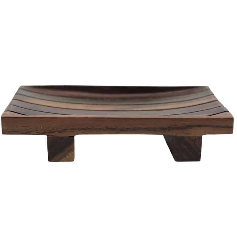 Wooden Slatted Soap Dish
