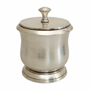 Pewter Cotton Wool Holder