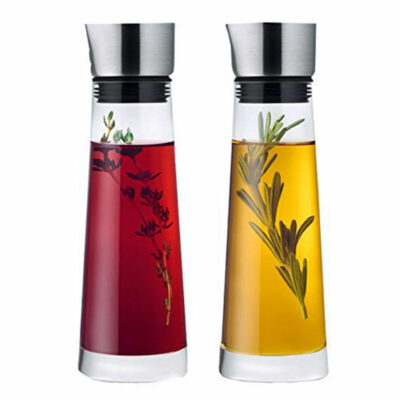 Oil & Vinegar Serving Set with Steel Lids