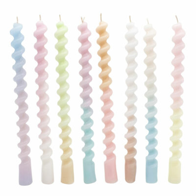 Pastel Bougie Candle, Set of 2