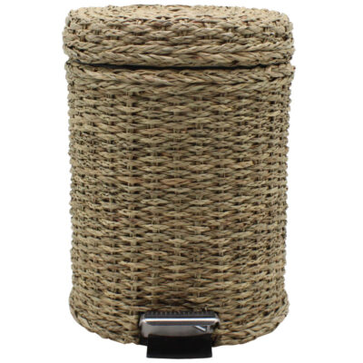 Rattan Waste Paper Bin with Lid
