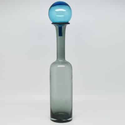Grey Bottle with Blue Stopper
