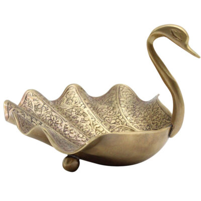Swan Brass Bowl