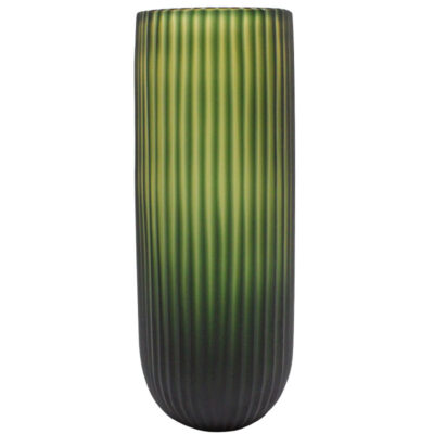 Green Carved Vase