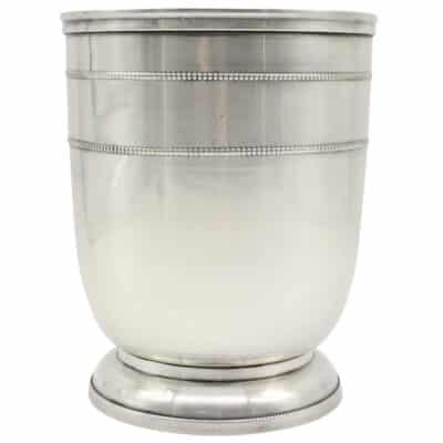 Pewter Beaded Waste Paper Bin