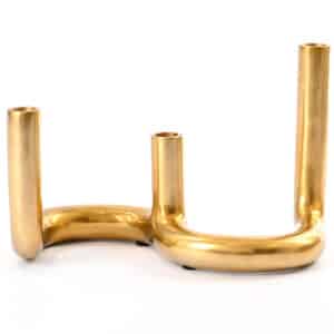 Brass Pipe Candle Holder