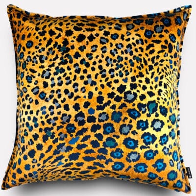 Safari Spot Midnight Velvet Cushion Cover