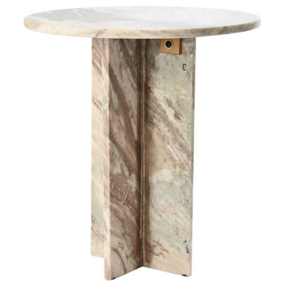 Torrento Marble Sectioned Side Table